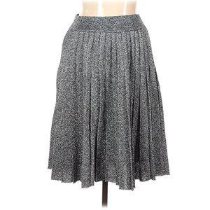 Levi's Silver Sparkly Metallic Pleated A-line Skirt